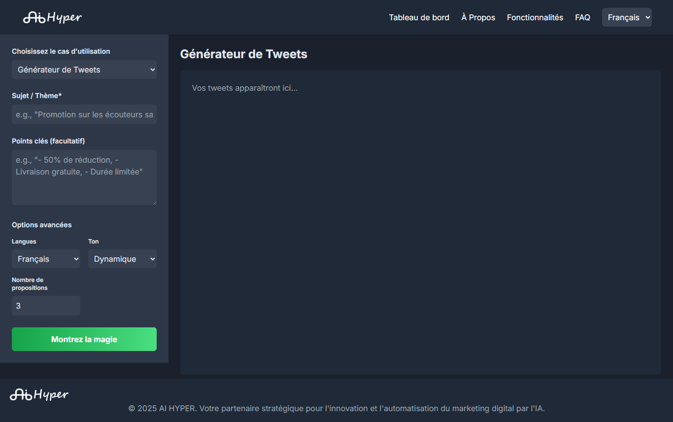 Générateur de Tweets