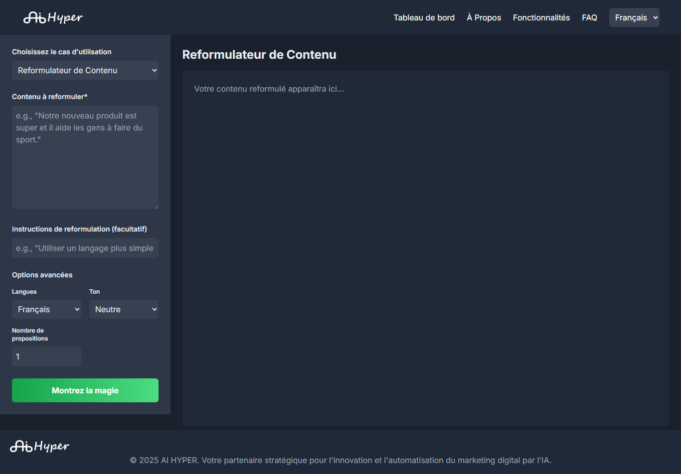 Reformulateur de Contenu